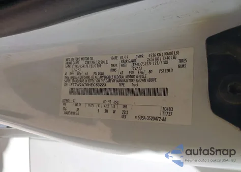 2017 Ford F-250 Xl z USA, uszkodzony, nr VIN 1FT7W2AT0HEC53223